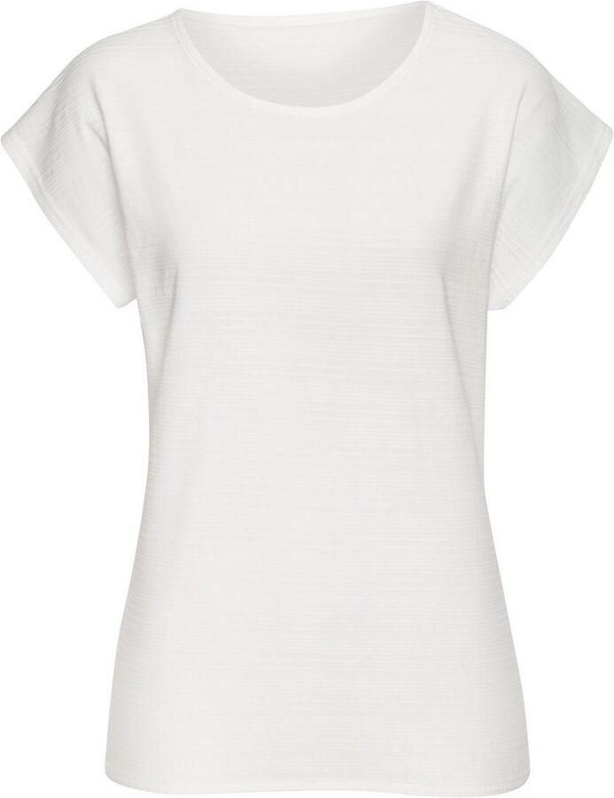 Vivance T-shirt Met modieuze streepstructuur in een zachte katoenkwaliteit (1-delig)