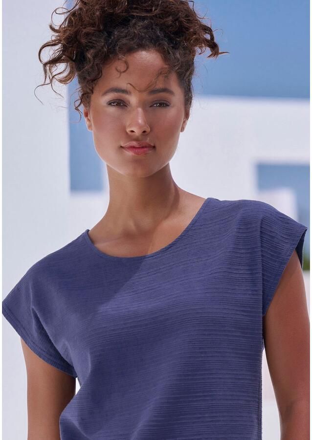 Vivance T-shirt Met modieuze streepstructuur in een zachte katoenkwaliteit (set) - Foto 3