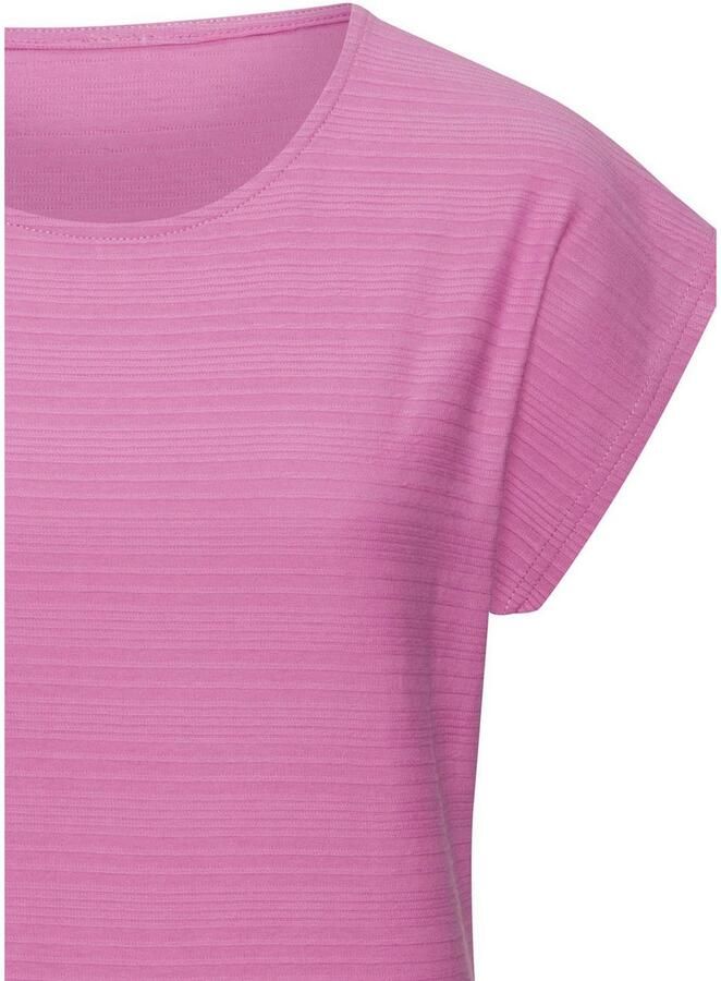 Vivance T-shirt Met modieuze streepstructuur in een zachte katoenkwaliteit (1-delig) - Foto 2