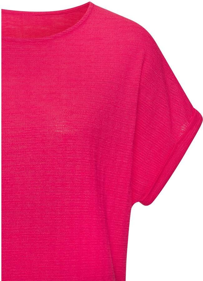 Vivance T-shirt Met modieuze structuur van kreukvrije kwaliteit met katoen (Set van 2) - Foto 3