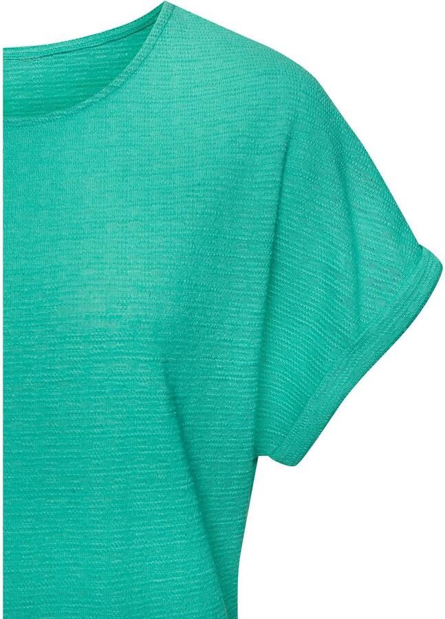 Vivance T-shirt Met modieuze structuur van kreukvrije kwaliteit met katoen - Foto 2