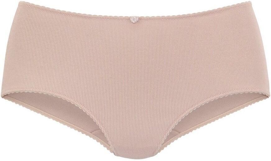 Vivance Tailleslip van zachte en elastische ribstof met delicate roosjes vooraan (3 stuks) - Foto 3