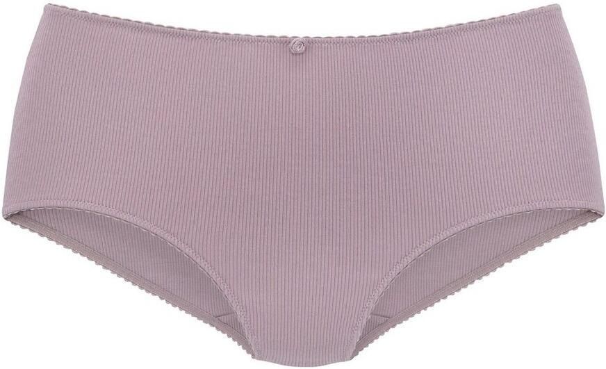 Vivance Tailleslip van zachte en elastische ribstof met delicate roosjes vooraan (3 stuks) - Foto 5