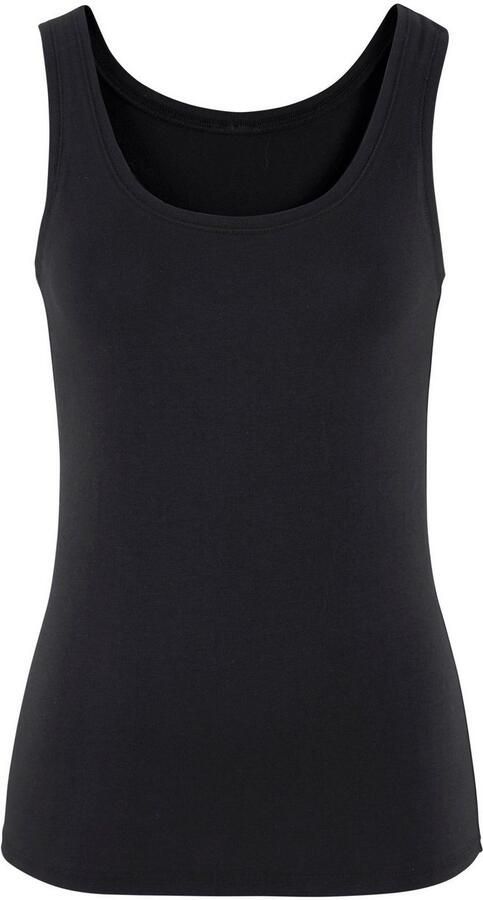 Vivance Tanktop Elastische katoenkwaliteit gemaakt van elastische katoenen stof strandtop (Set van 2) - Foto 5