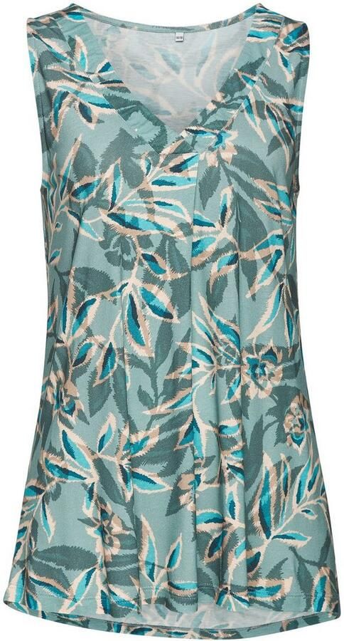 Vivance Tanktop met all-over print zomers jerseytop met v-hals - Foto 5