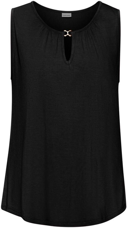 Vivance Tanktop met gouden sieraccessoire zacht vloeiende kwaliteit - Foto 6