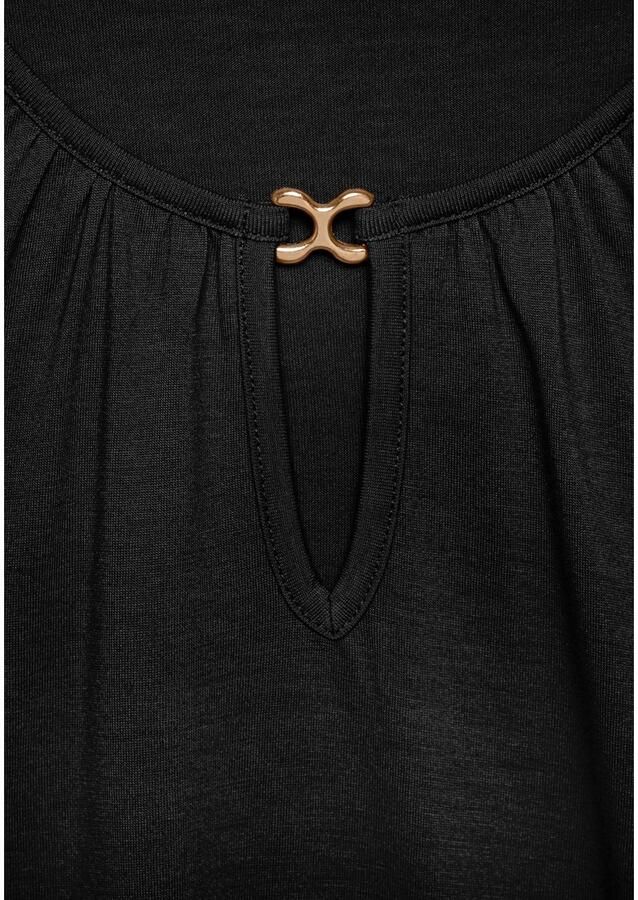 Vivance Tanktop met gouden sieraccessoire zacht vloeiende kwaliteit