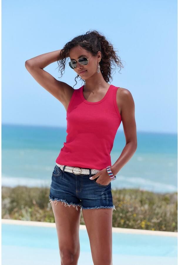 Vivance Tanktop Van zachte rib jersey van zachte katoen-rib kwaliteit (2-delig Set van 2) - Foto 3