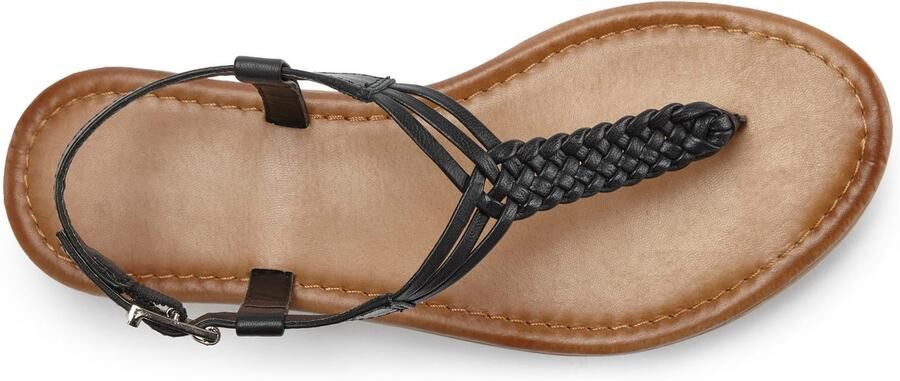 Vivance Teenslippers Sandalette zomerschoen sandaal van leer met vlecht-look - Foto 5