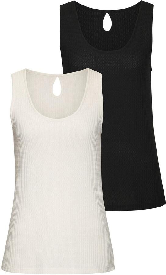 Vivance Top Met druppelvormige uitsnijding op de rug (Set van 2) - Foto 5