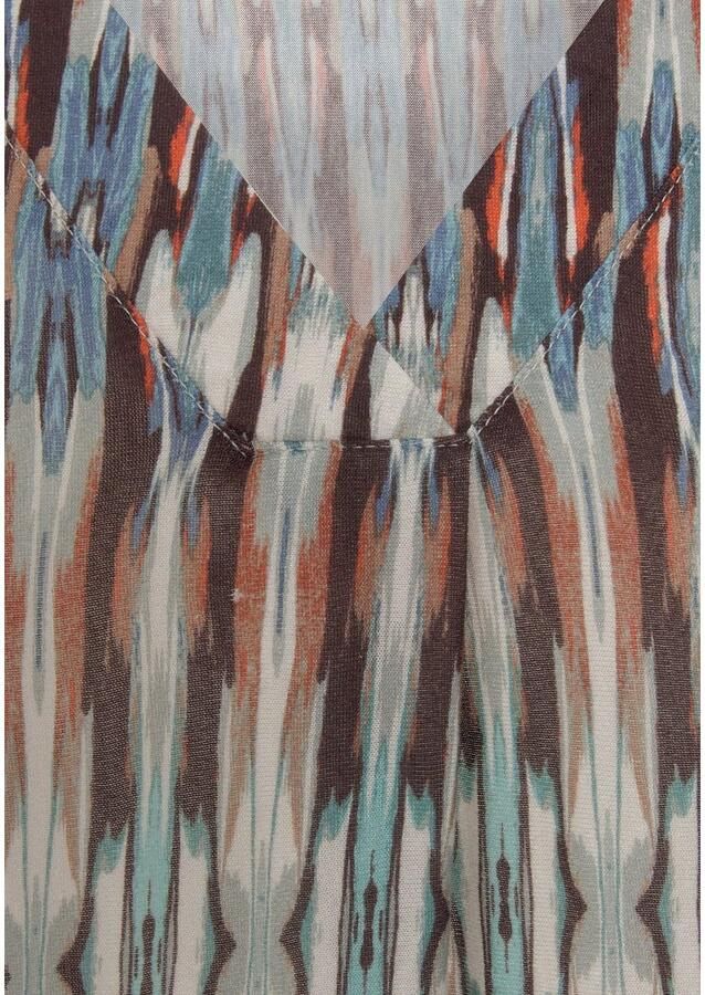 Vivance Top met etnische print los jersey top met v-hals