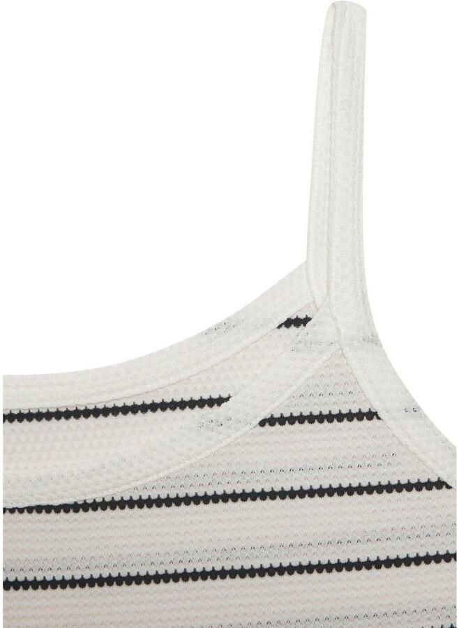 Vivance Top Met modieuze streepstructuur van onderhoudsvriendelijke katoen-viscose kwaliteit (Set van 2)