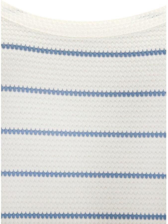 Vivance Top Met modieuze streepstructuur van onderhoudsvriendelijke katoen-viscose kwaliteit (Set van 2)