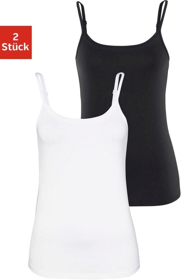 Vivance Top met spaghettibandjes Met verstelbare schouderbanden (Set van 2) - Foto 6