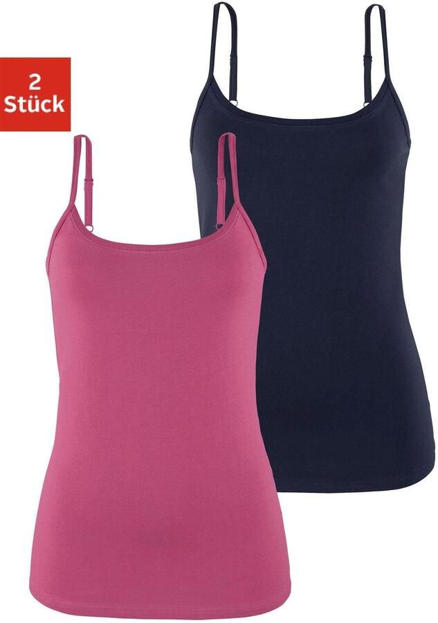 Vivance Top met spaghettibandjes Met verstelbare schouderbanden (Set van 2) - Foto 7