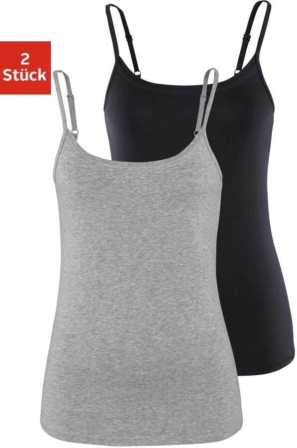 Vivance Top met spaghettibandjes Met verstelbare schouderbanden (Set van 2) - Foto 6