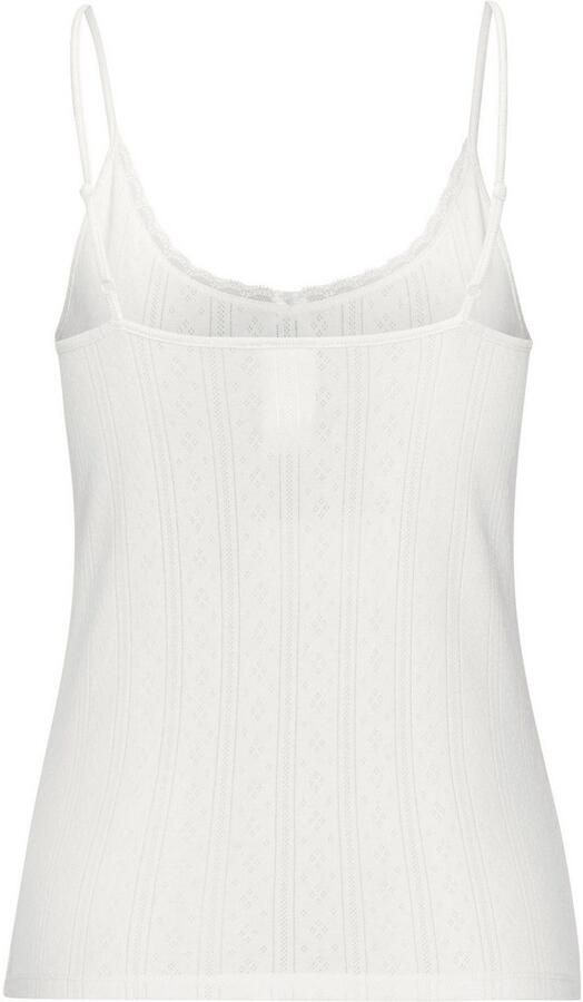 Vivance Top met spaghettibandjes van zacht pointelle-breisel met kant (Set van 2) - Foto 3
