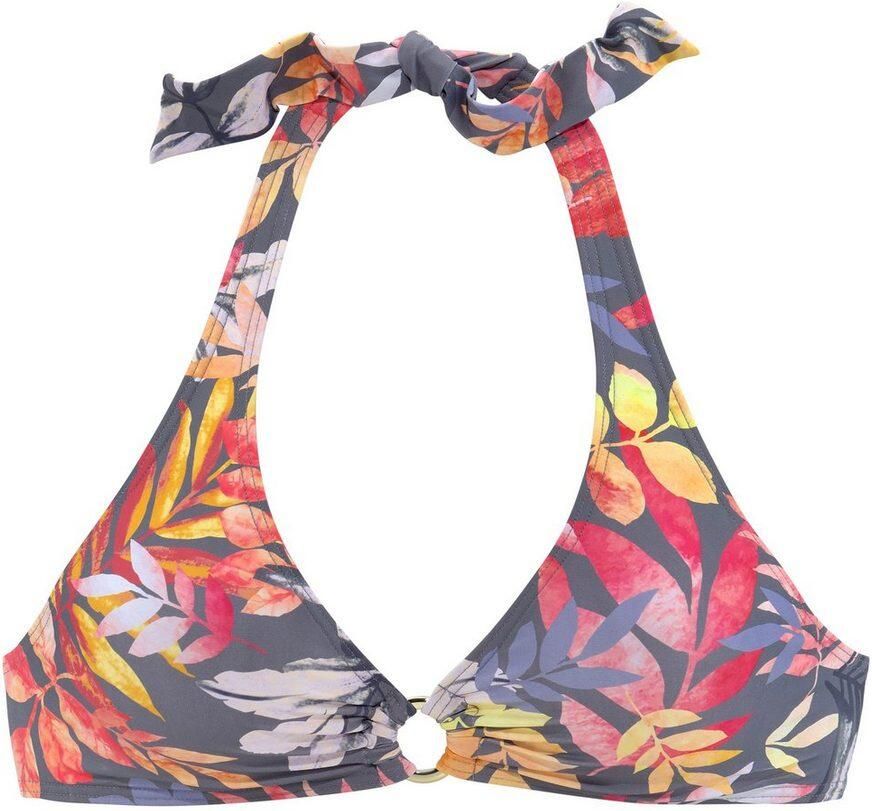 Vivance Triangel-bikinitop Leilani bedrukt uitneembare cups te binden in de nek en rug