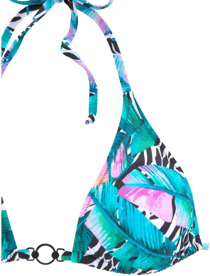 Vivance Triangelbikini met animal-print en sierdetail