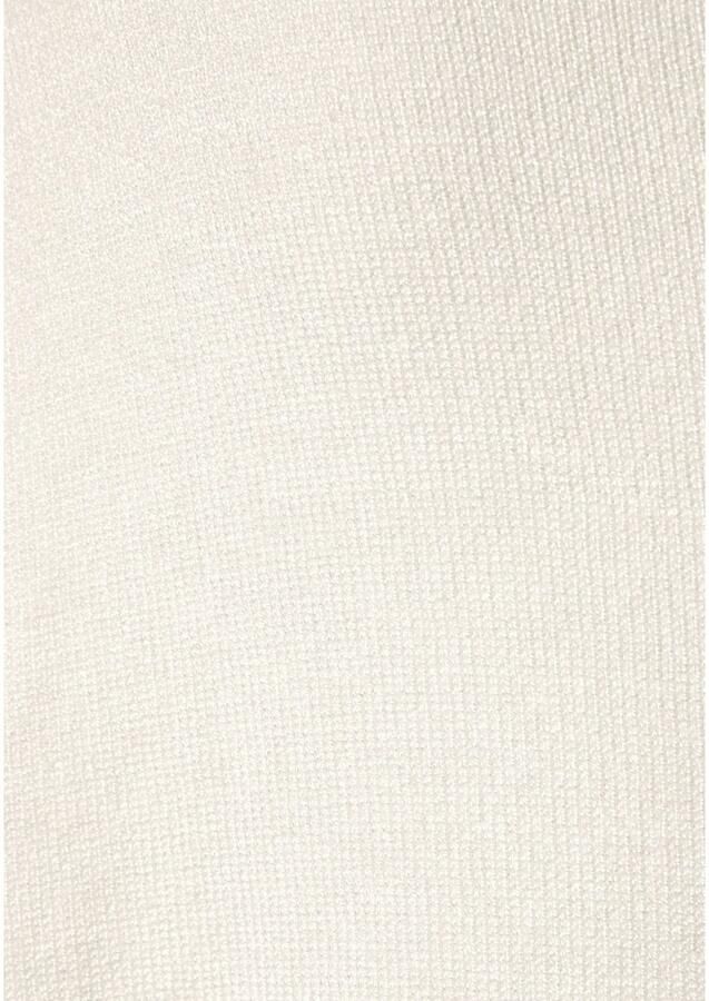 Vivance Trui met korte mouwen met knoopsluiting kan aan beide kanten worden gedragen 3 4 trui fijne gebreide stof - Foto 5