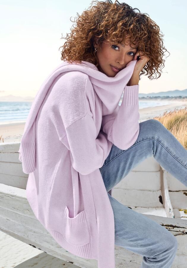 Vivance Vest van knuffelige breikwaliteit cardigan (set Met sjaal) - Foto 6