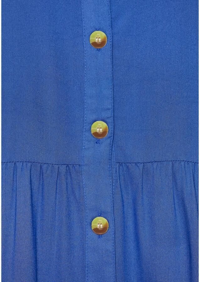 Vivance Zomerjurk van geweven viscose blousejurk met knoopsluiting en overhemdkraag - Foto 3