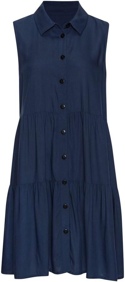 Vivance Zomerjurk van geweven viscose blousejurk met knoopsluiting en overhemdkraag - Foto 5