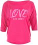 Winshape Shirt met 3 4-mouwen MCS001 ultralicht met neon pinkkleurige glitter-print - Thumbnail 1