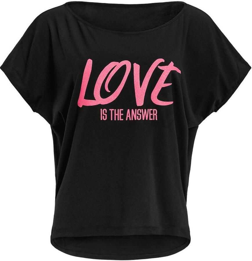 Winshape Oversized shirt MCT002 ultralicht met neon pinkkleurige glitter-print - Foto 5