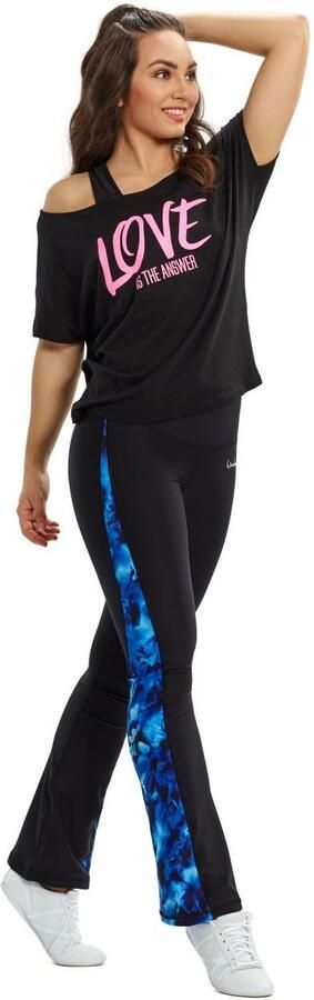 Winshape Oversized shirt MCT002 ultralicht met neon pinkkleurige glitter-print - Foto 4