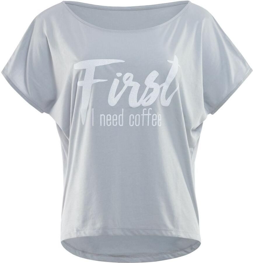 Winshape Oversized shirt MCT002 ultralicht met witte glitter-print - Foto 5