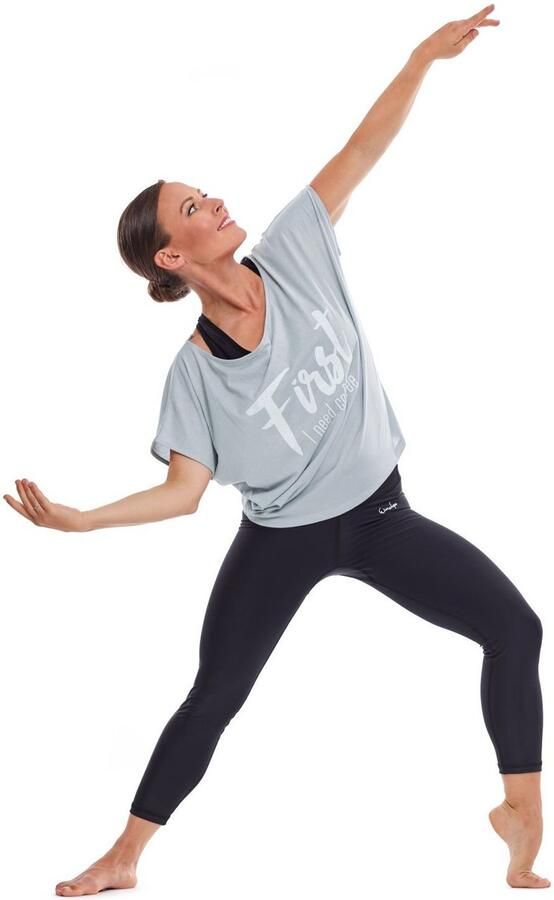 Winshape Oversized shirt MCT002 ultralicht met witte glitter-print - Foto 3