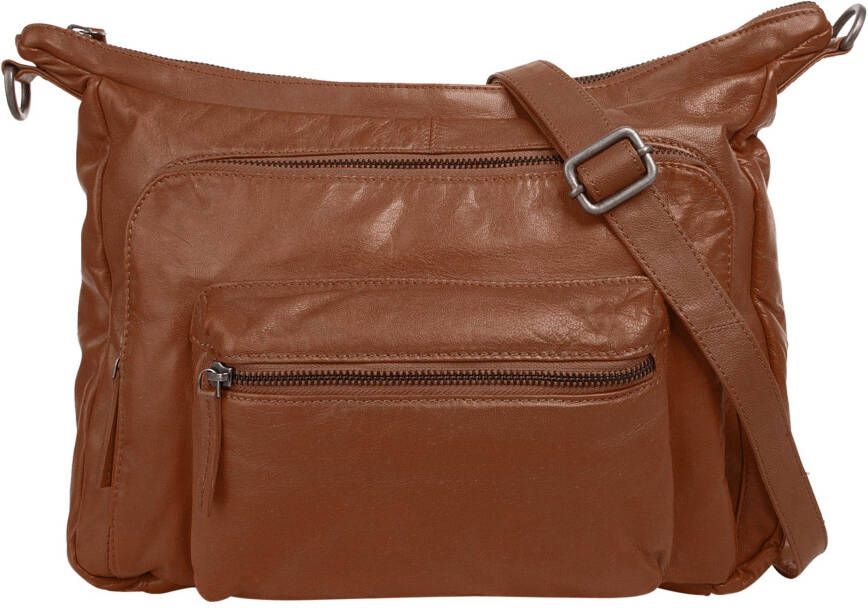 WouWou Schoudertas echt leder