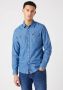 Wrangler Overhemd Lange Mouw 112130117 WESTERN-DENIM MEDIUM - Thumbnail 1