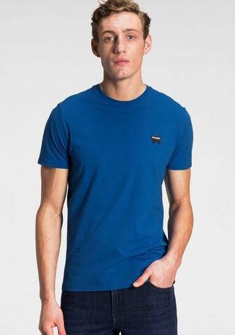 Wrangler T-shirt afmelden Blauw Heren