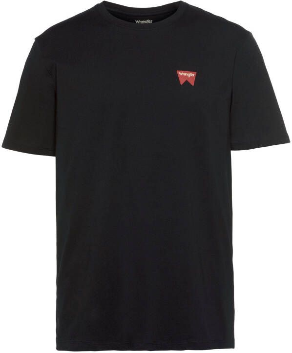 Wrangler T-Shirts Zwart Heren