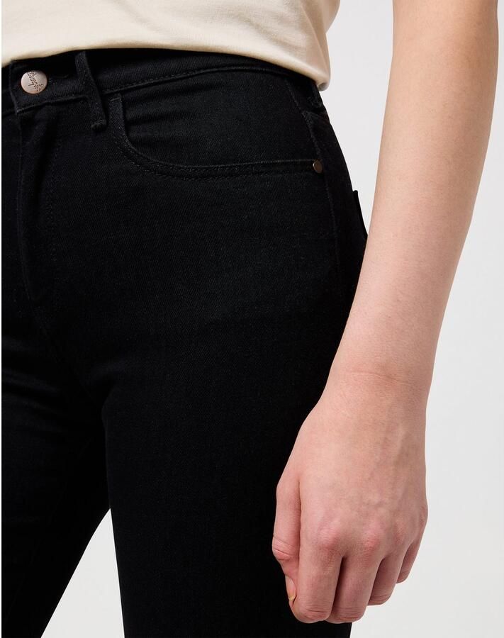 Wrangler 5-pocket jeans met contrastkleurige naden