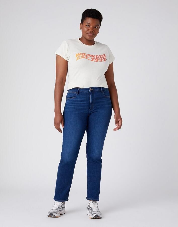 Wrangler 5-pocket jeans met contrastkleurige naden - Foto 6