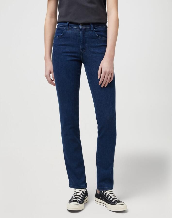 Wrangler 5-pocket jeans met contrastkleurige naden - Foto 4