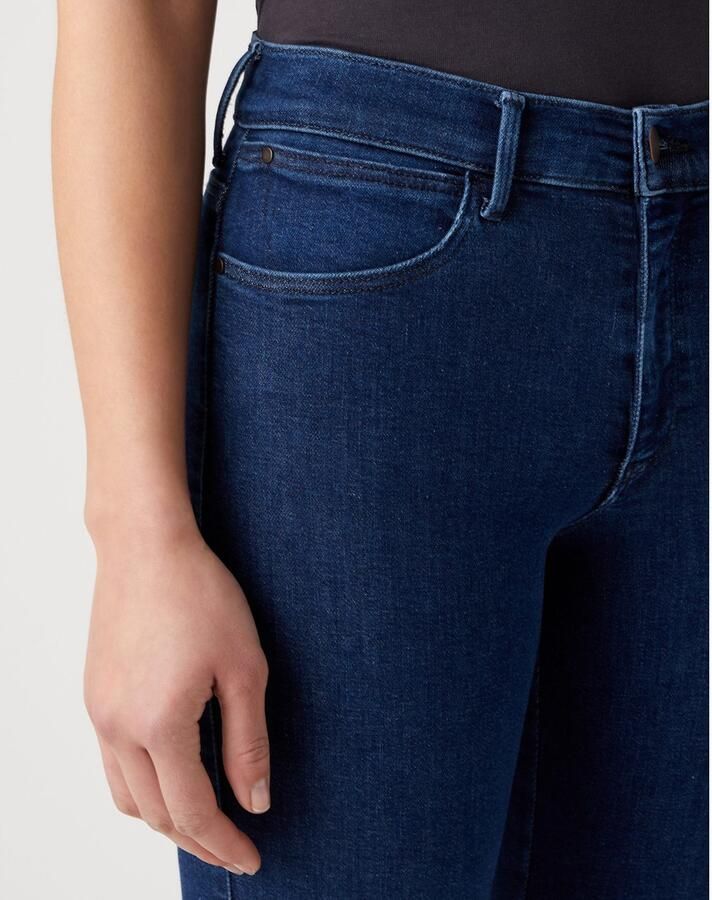 Wrangler 5-pocket jeans met contrastkleurige naden - Foto 3