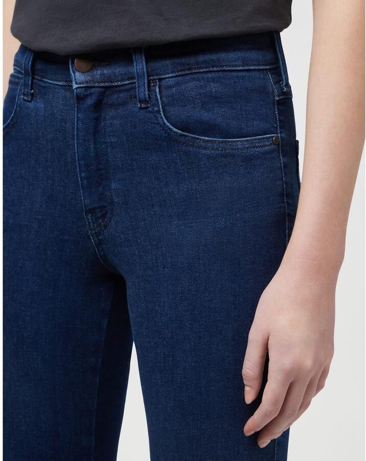 Wrangler 5-pocket jeans met contrastkleurige naden