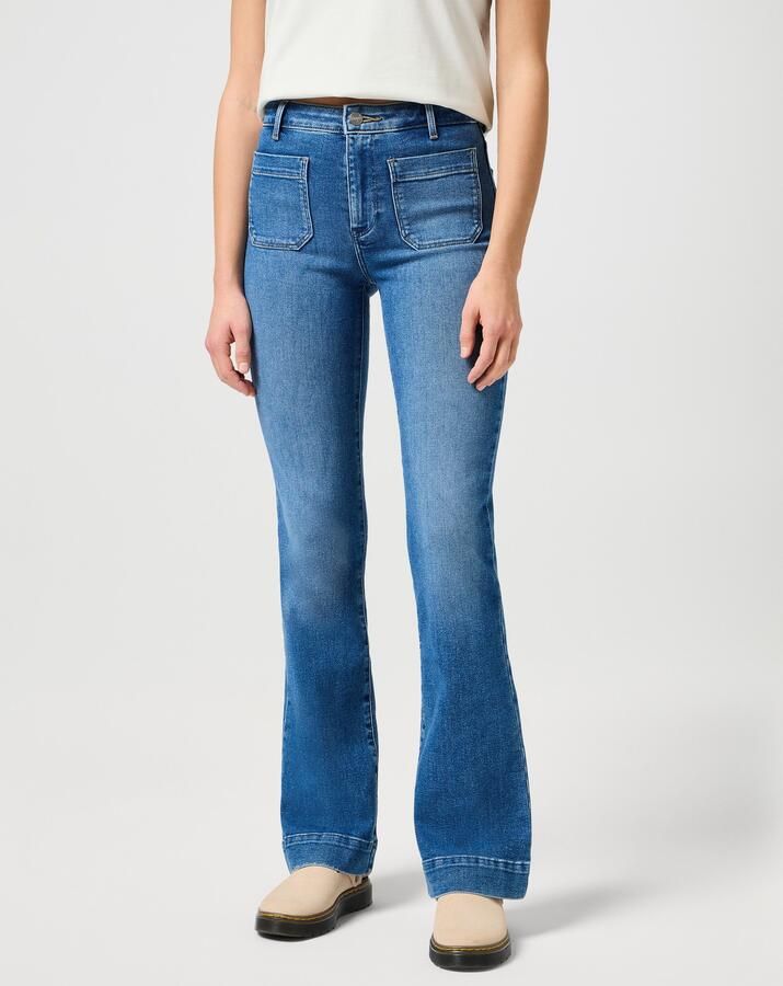 Wrangler Bootcut jeans Flare in retro-design met uitlopende pijp - Foto 5