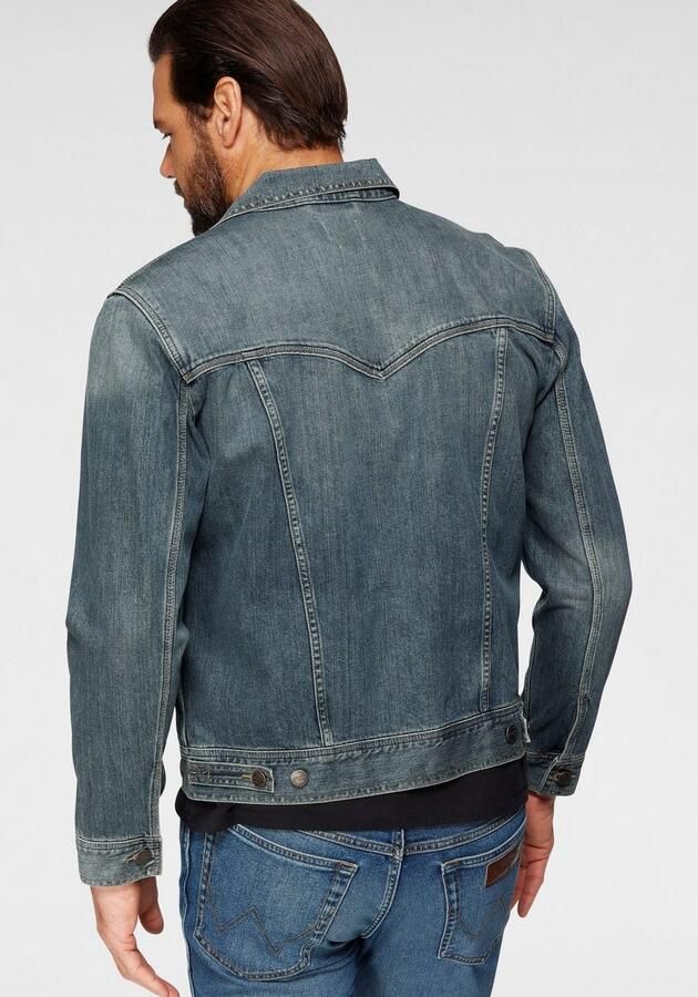Wrangler Tijdloze Western Denim Jack Blue Heren - Foto 5