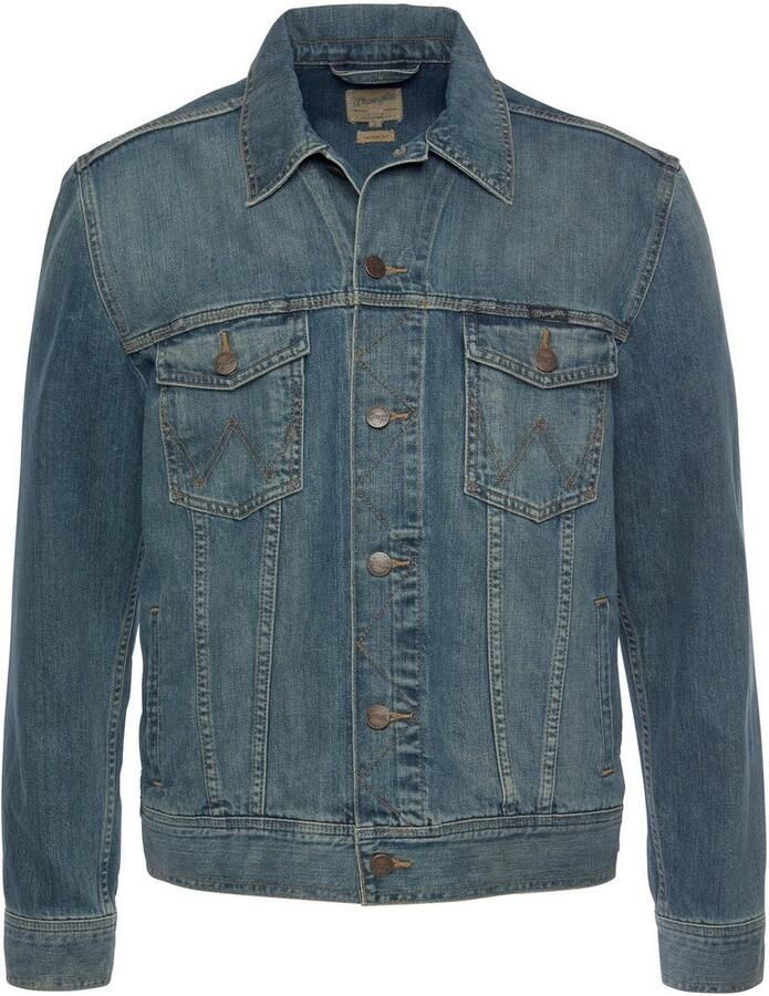 Wrangler Tijdloze Western Denim Jack Blue Heren