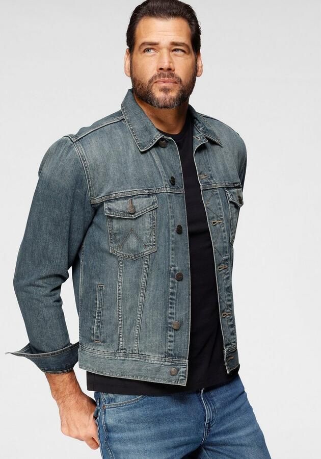 Wrangler Tijdloze Western Denim Jack Blue Heren - Foto 6