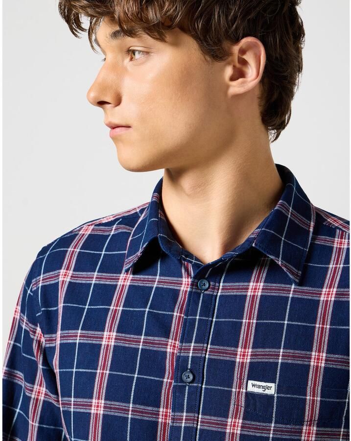 Wrangler Overhemd met lange mouwen 1 PKT SHIRT met geruit patroon