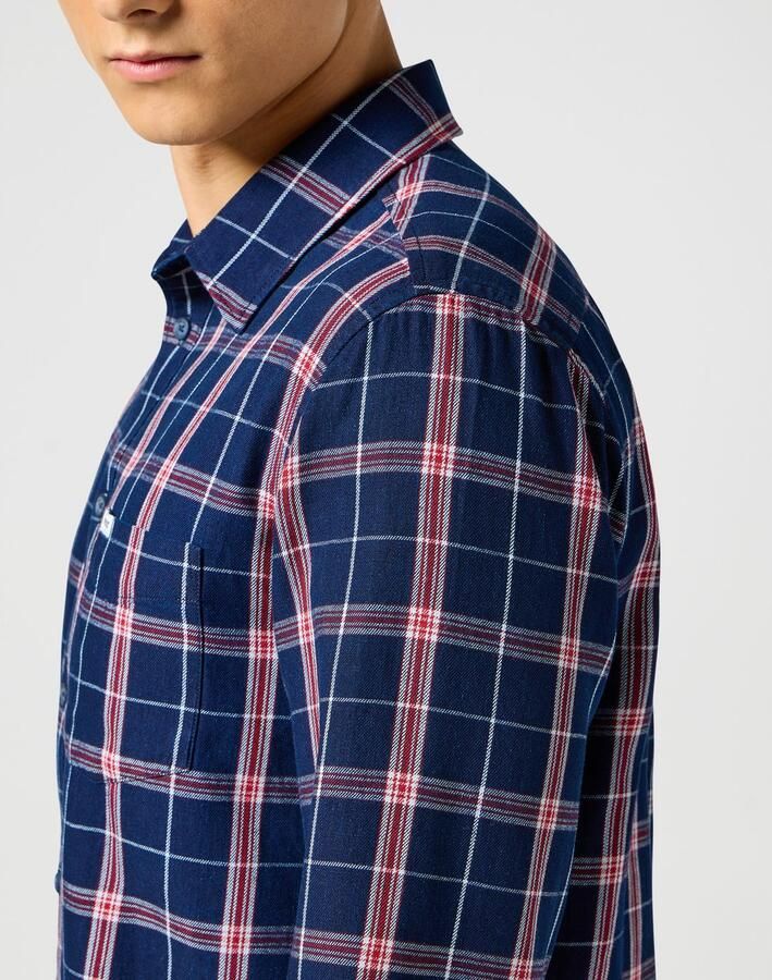 Wrangler Overhemd met lange mouwen 1 PKT SHIRT met geruit patroon - Foto 3