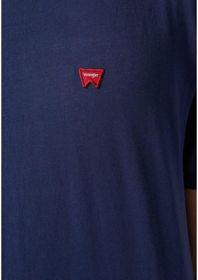 Wrangler Shirt met korte mouwen met logoborduursel op borsthoogte - Foto 3