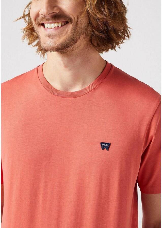 Wrangler Shirt met korte mouwen met logoborduursel op borsthoogte - Foto 2