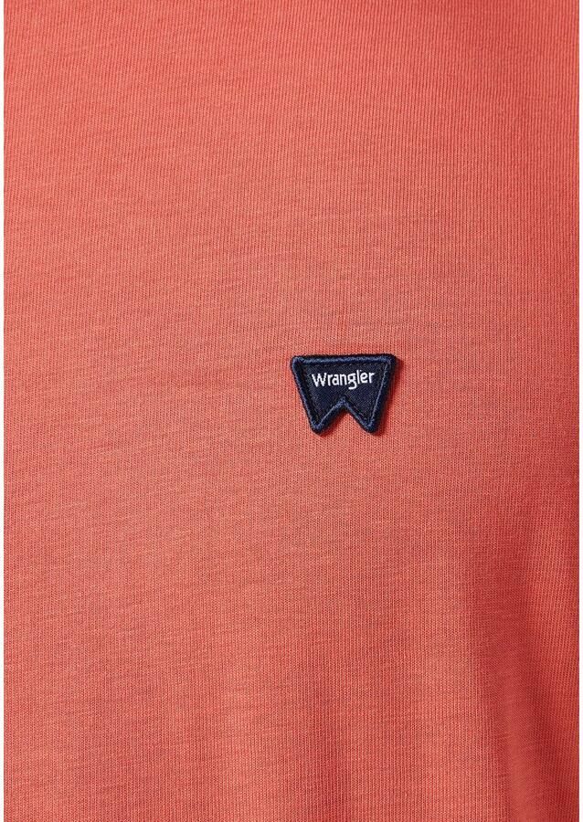 Wrangler Shirt met korte mouwen met logoborduursel op borsthoogte - Foto 3